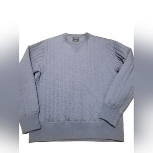 Todd Snyder Quilted Blue Crewneck Sweater
